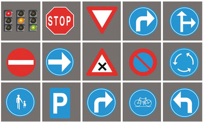 Achoka Road Signs Tear Play Dress, 15st.