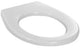 Plieger brussel new kindertoiletbril - universele vorm wc bril - thermoplast - wit
