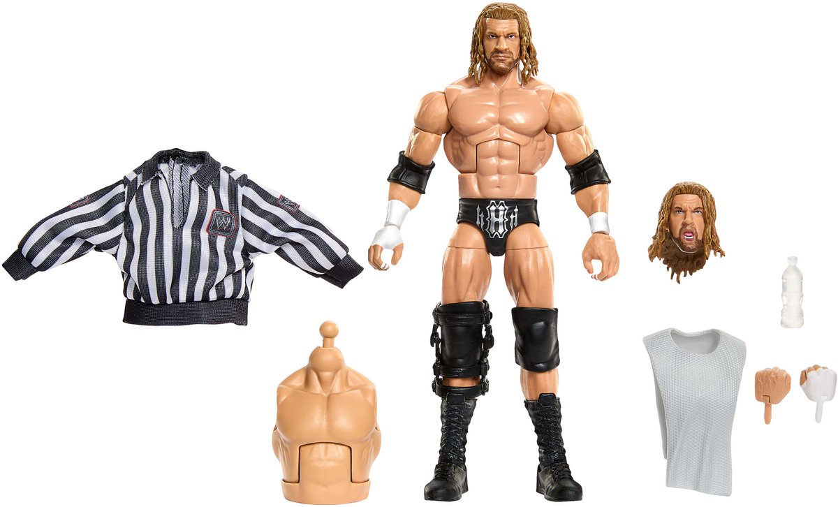 Mattel wwe action figure 6 pollici elite ple summerslam triple h.