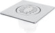 Differnz basic - Scarico inferiore per doccia - opaco - 15 x 15 cm