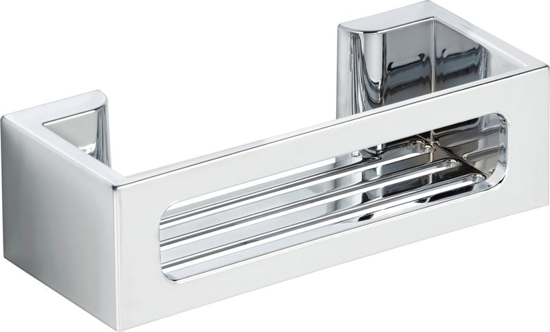Wenko turbo-loc bralia estante de pared cromado 30x9cm - estante de ducha - cesta de ducha - montaje sin taladrar - autoadhesivo