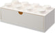 Cassetto scrivania Lego mattoncino 8, bianco -