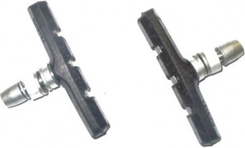 Pastillas de freno Dresco - para frenos v-brake - montaje hexagonal - longitud 70 mm - para freno delantero o trasero - fuerte potencia de frenado en condiciones climáticas secas y húmedas