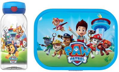 Set pranzo Mepal (beverino con portapranzo con tappo a scatto) campus - 600 + 750 ml - portapranzo e bicchiere per bambini - bento box - beverino con tappo a scatto - cuccioli di paw Patrol