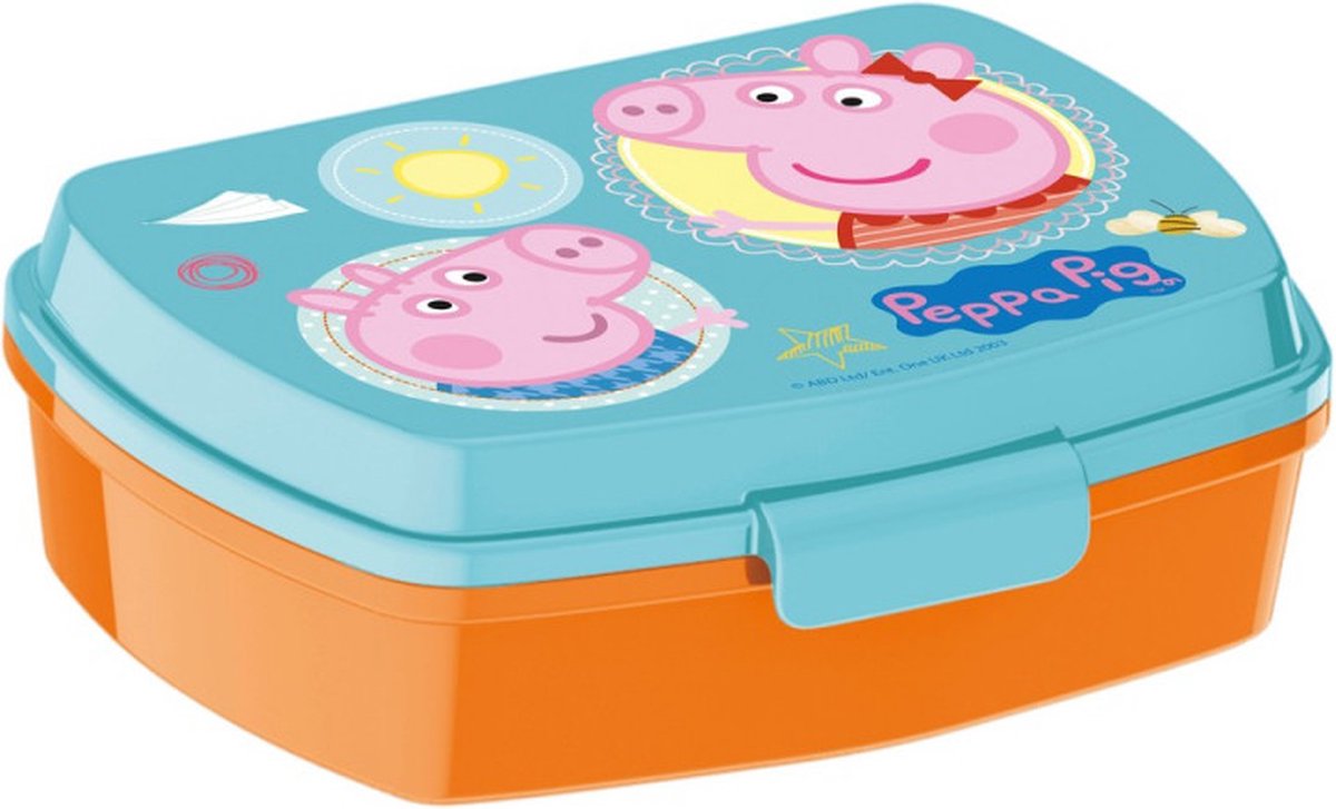 Stor peppa pig broodtrommel brooddoos