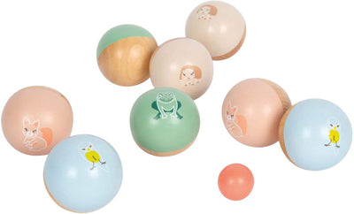 Small foot - gioco di bocce amici del giardino - 8 pz.