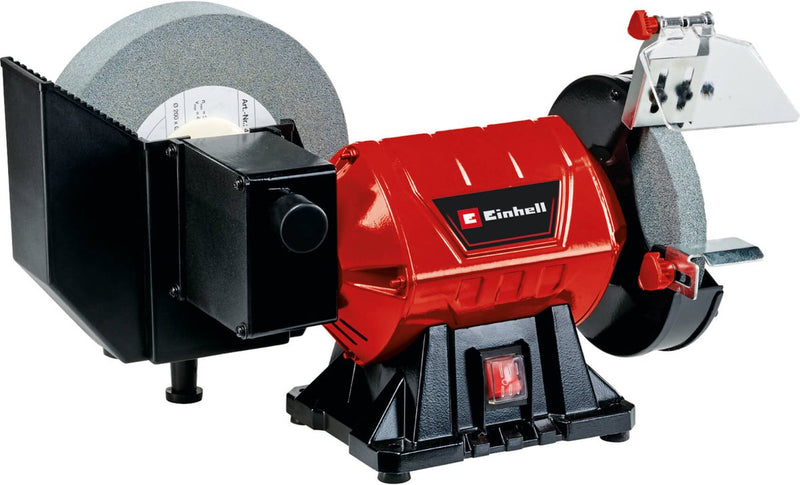 Rettificatrice elettrica a secco e ad umido Einhell tc-wd 200 150 - 250 w - per la lavorazione a secco e ad umido di materiali - struttura metallica compatta - incl. mola a umido e a secco