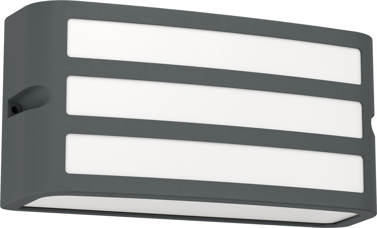 Eglo camarda wandlamp buiten - e27 - 22 cm - antraciet en wit