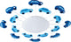 Lampada da soffitto e parete Eglo viki 1 - e27 - ø 63 cm - bianco blu - tema auto