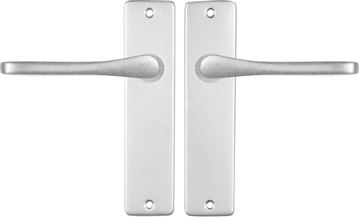 Starx deurklink aluminium â€“ deurbeslag â€“ deurkruk met schild â€“ deurklink vlinder - 43 x 180 mm â€“ ã˜ 18 mm