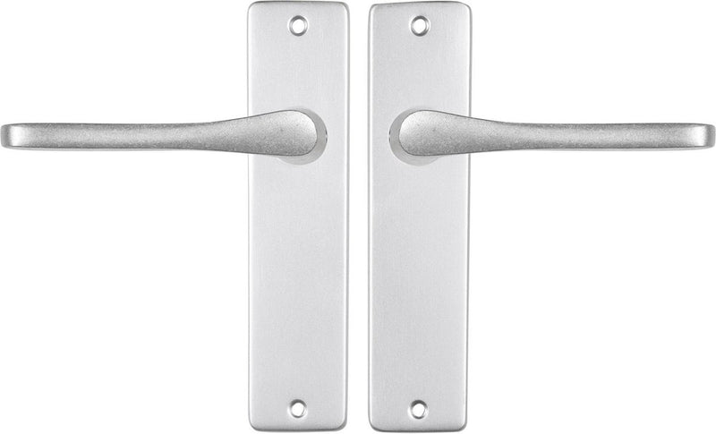 Maniglia Starx in alluminio - accessori per porte - maniglia con scudo - maniglia a farfalla - 43 x 180 mm - ã˜ 18 mm