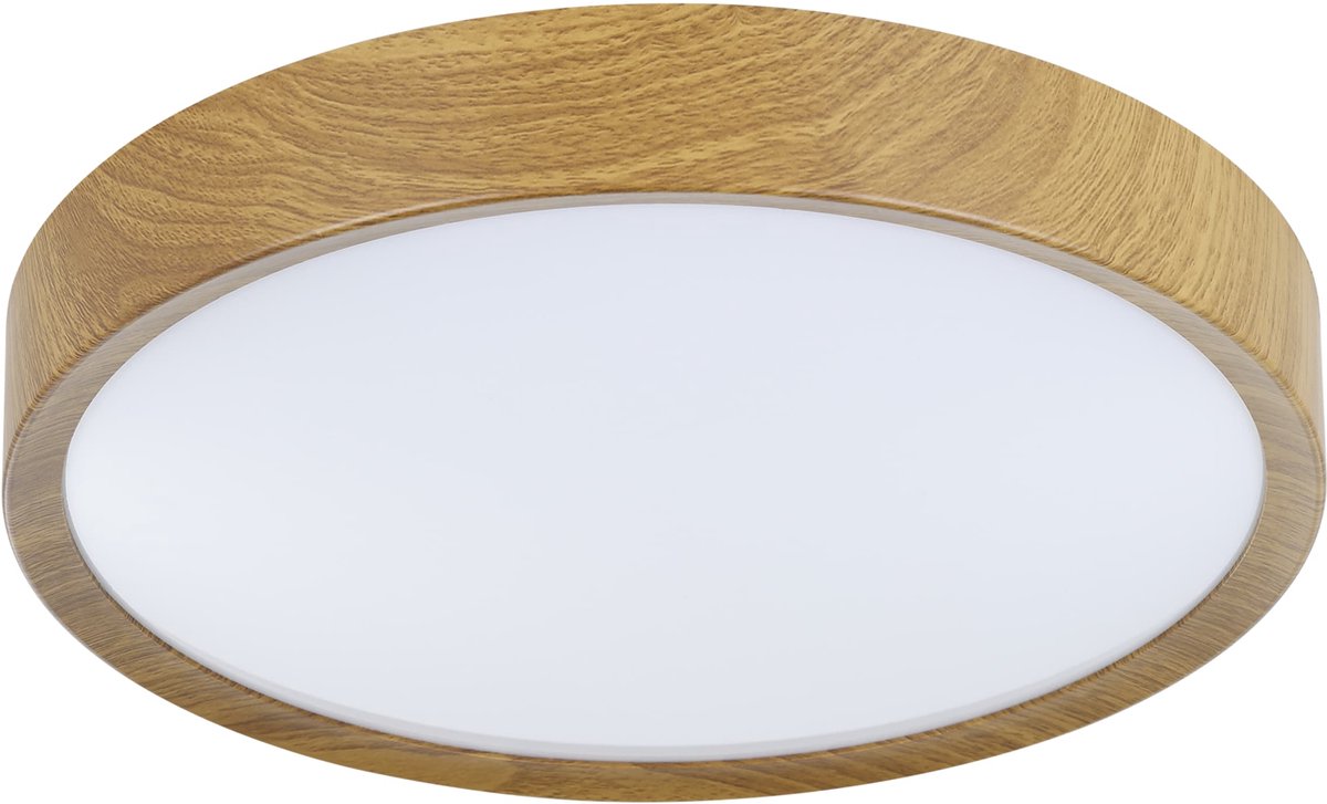 Eglo musurita plafondlamp - led - ø 34 cm - bruin