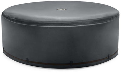 Funda térmica Intex para spa purespa de 6 personas - redonda - gris oscuro - ø218 x h72 cm