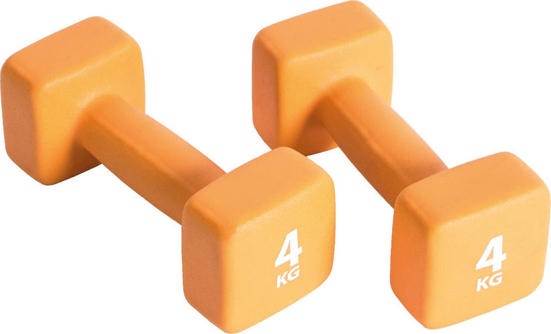 Pure2Improve Pure2improve Halter Set 2x4 kg Neoprene Oranje