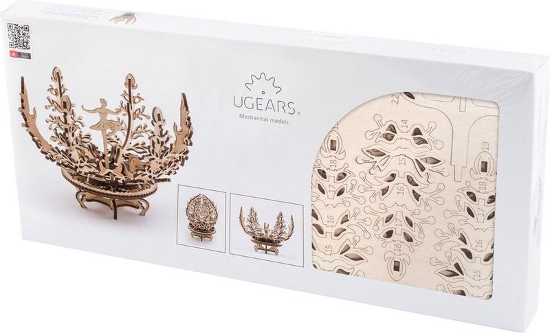Ugears costruzione di modelli 3D - fioriera - kit di costruzione meccanica in legno - giocattoli educativi
