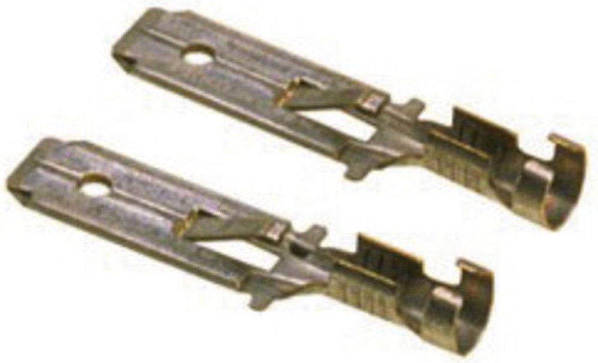 Lapp 63501020 conector plano (macho) ancho de inserción: 6,3 mm espesor de inserción: 0,8 mm 180 ° metal sin aislamiento 100 pieza(s)