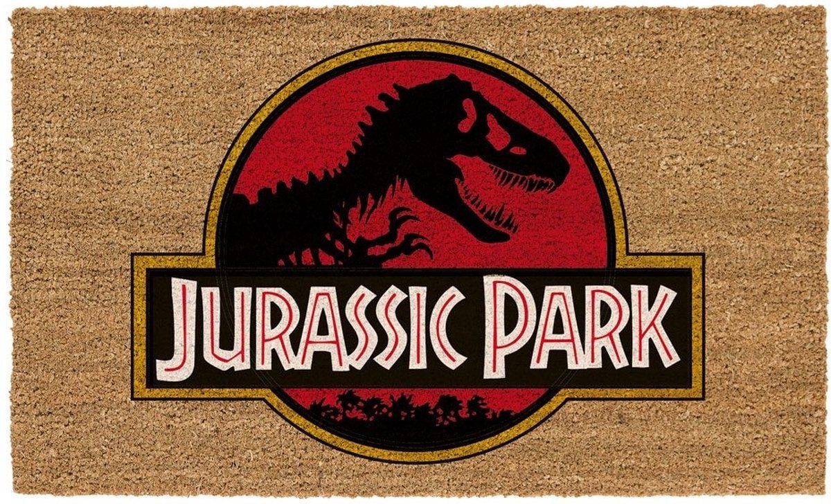 SD toys Jurassic Park doormat logo 60 x 40 cm brown