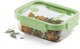 Lékué vershouddoos glas 1050 ml - rechthoek - green