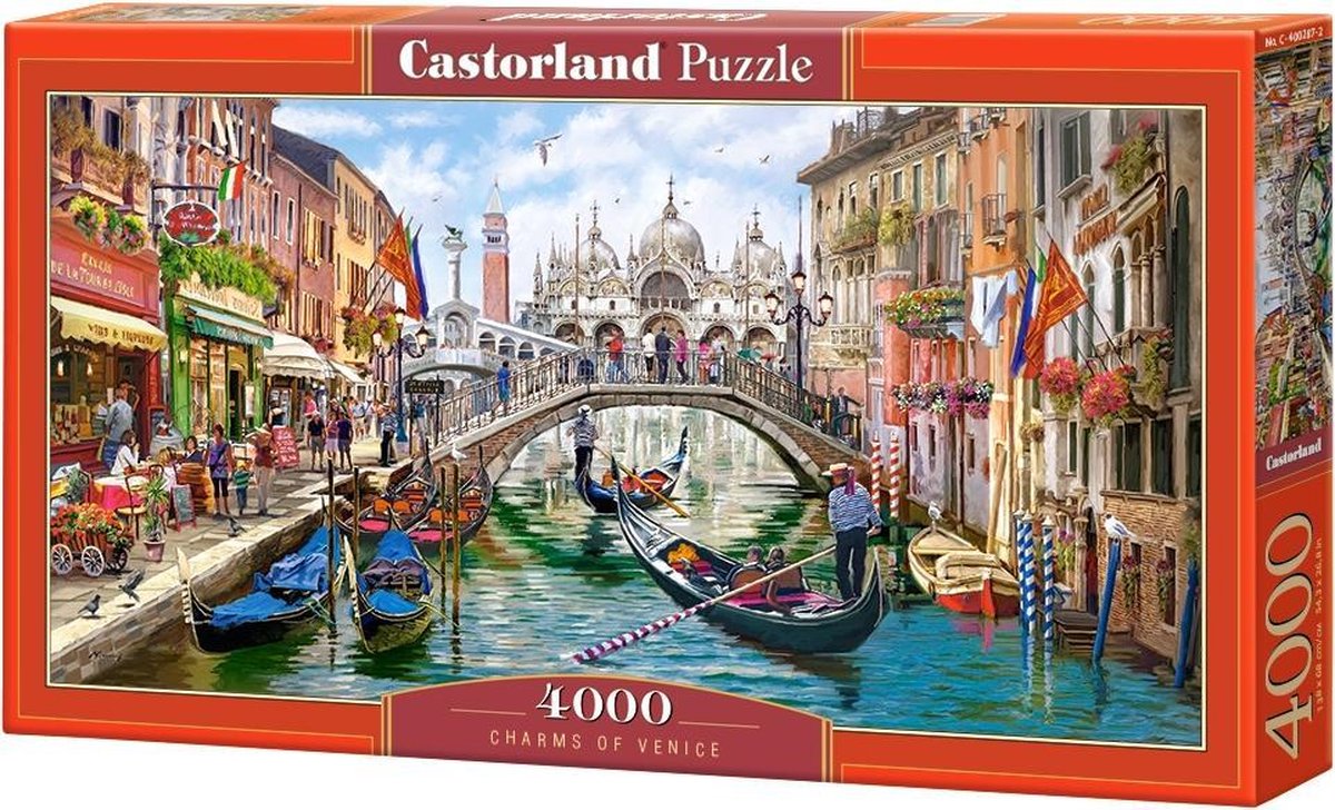 Castorland charms of venice – puzzel – 4.000 stukjes – satijnen afwerking – perfecte pasvorm – europese kwaliteit