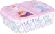 Stor disney frozen multi compartment broodtrommel (18cm x 13cm x 6cm)