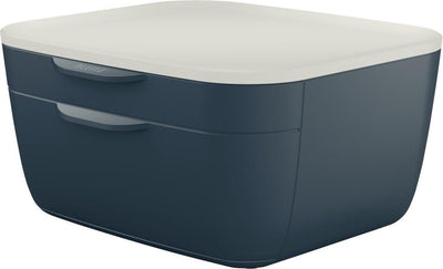 Comoda cassettiera Leitz - cassettiera con 2 cassetti - cassettiera per scrivania - ideale per l'home office che lavora da casa - grigio velluto