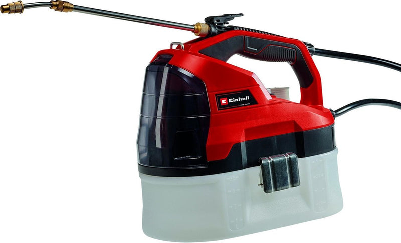 Spruzzatore a pressione Einhell a batteria ge-ws 18 35 li solo - power x-change - 18 v li-ion - capacità serbatoio: 3,5 l - pressione massima: 2,5 bar - lancia in acciaio inox - escl. batteria e caricabatterie