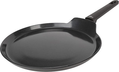 Cosy trendy full black pannenkoekenpan- ø 24cm x 1,8cm - pfas-vrij – inductie koekenpan - vaatwasserbestendig – snelle opwarming – koudgrepen - zonder deksel - zwart