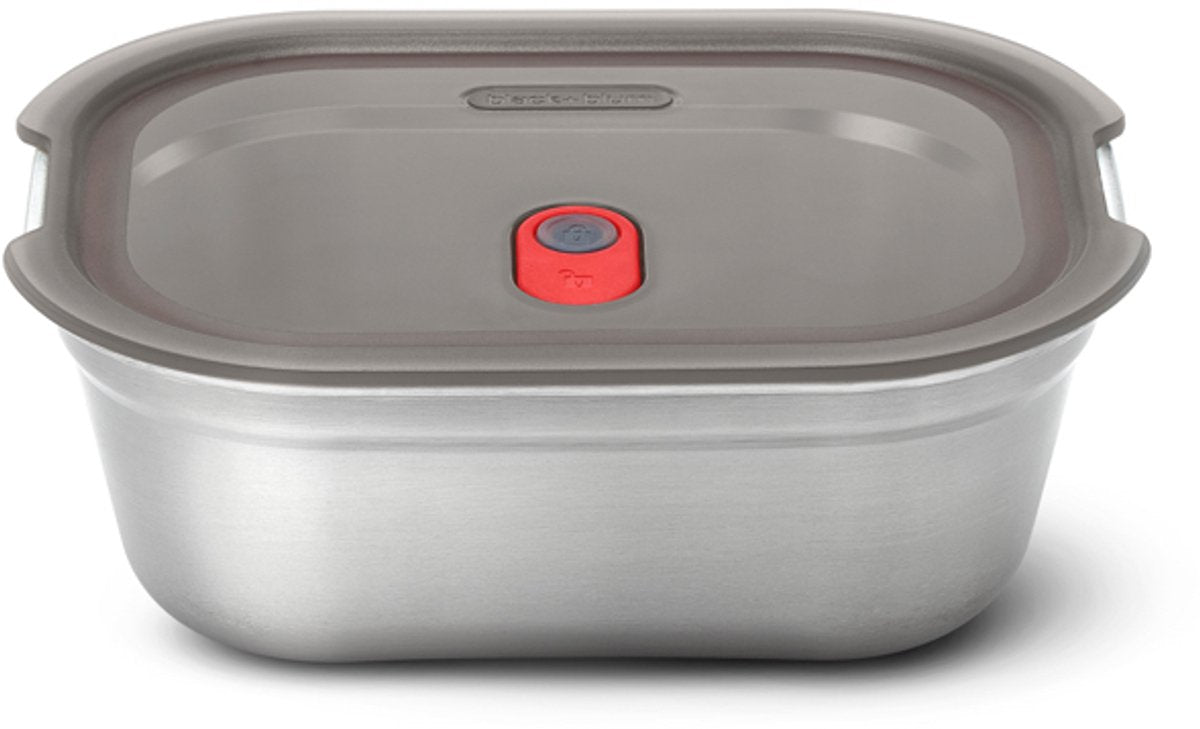 Blum nero contenitore per alimenti nero+blum acciaio medio - preparazione pasti - 190x143x73mm - grigio rosso