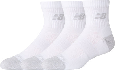 New balance active qtr socks 3 pack unisex sportsokken - white