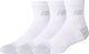 Calzini sportivi unisex New Balance Active QTR, confezione da 3 - bianchi