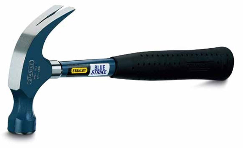 Stanley blue strike series - martillo de orejas de acero inoxidable - 567 g - mango ergonómico