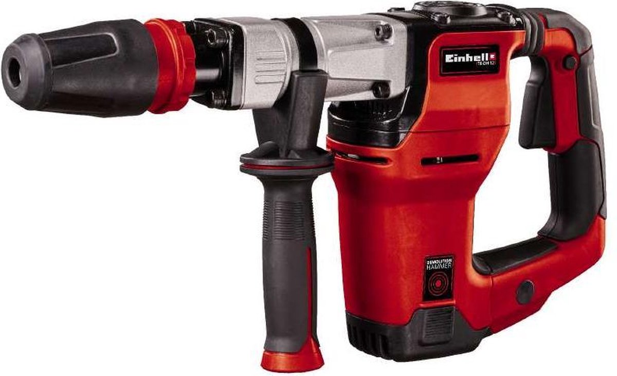 Martello demolitore elettrico Einhell te-dh 12 - 1050 w - 12 y - sds-max - incl. punta e scalpello piatto - incl. custodia per il trasporto e la conservazione