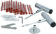 Set per riparazione pneumatici Carpoint da 32 pezzi - con impugnature a T in metallo - incluso borraccia da 25 borre - in robusta custodia