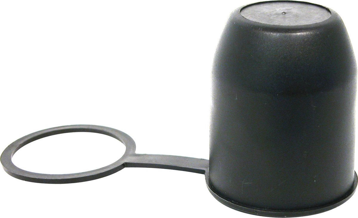 Carpoint trekhaakdop met ring – rubber – zwart – universeel – bescherming tegen vuil – compact design
