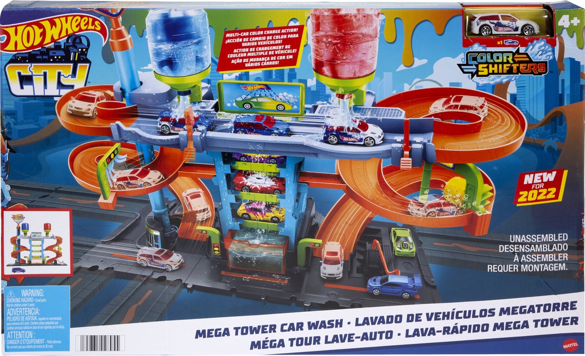 Hot Wheels City Mega Tower Car Wasserette