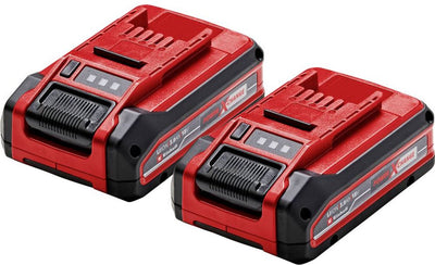 Batería Einhell twinpack 3,0 ah plus - power x-change - ion de litio de 18 v - 2 baterías de 3,0 ah - máx. potencia: 900 w - sistema de gestión activa de la batería