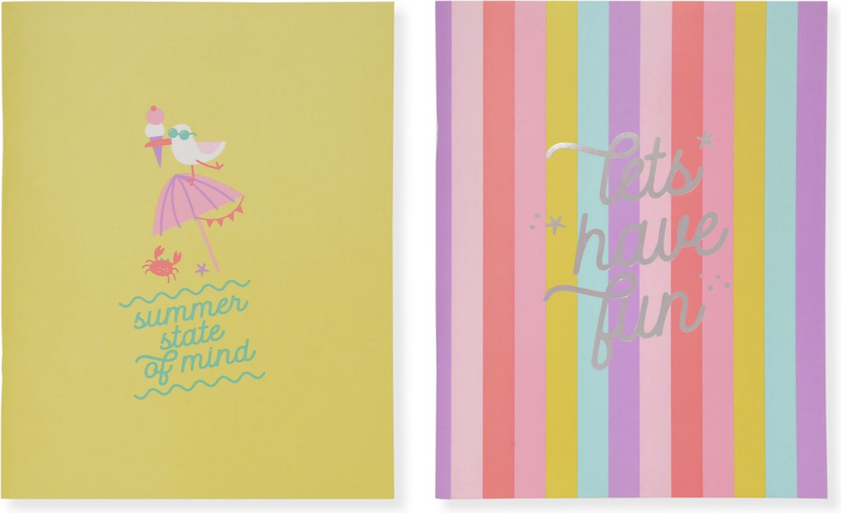 Quaderni Kangaro - beach happy - a5 - linea - 4 pezzi - k-pm310001