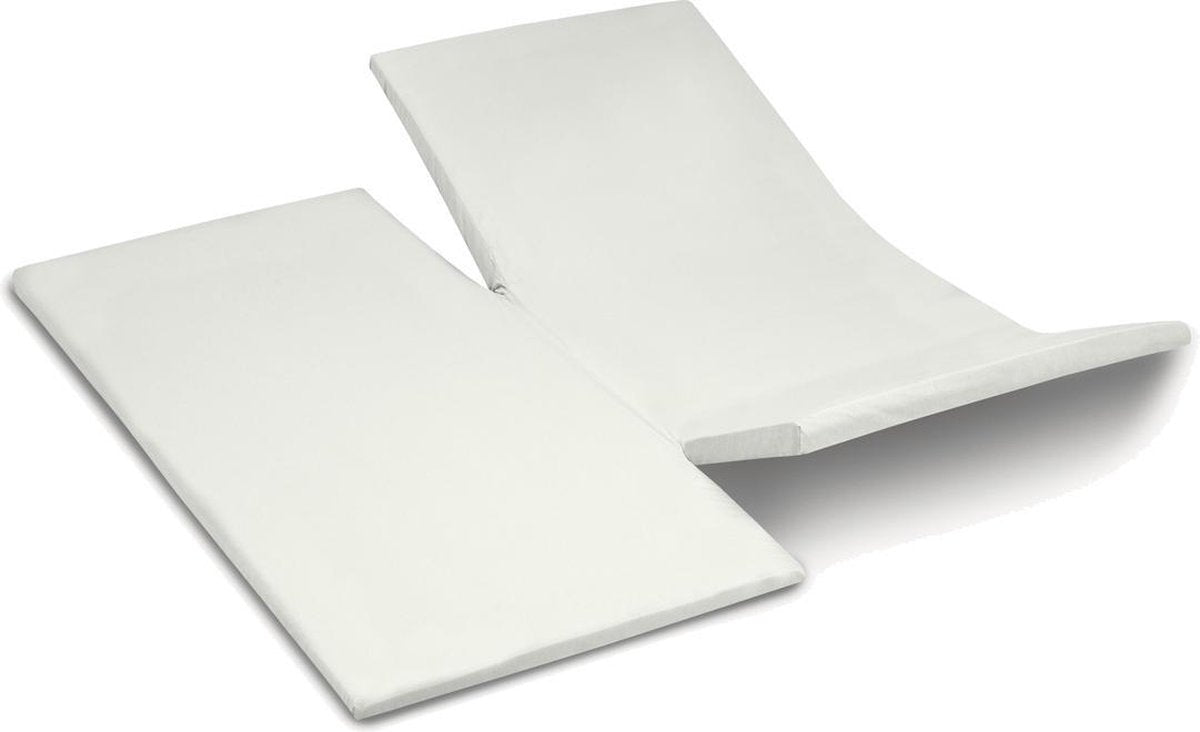 Fin de semana de Cenicienta - sábana bajera ajustable con doble división (hasta 15 cm) - algodón - 180x210 cm - marfil