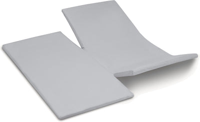Cenicienta - sábana bajera ajustable con doble división - jersey - 180x200 210 cm - gris claro