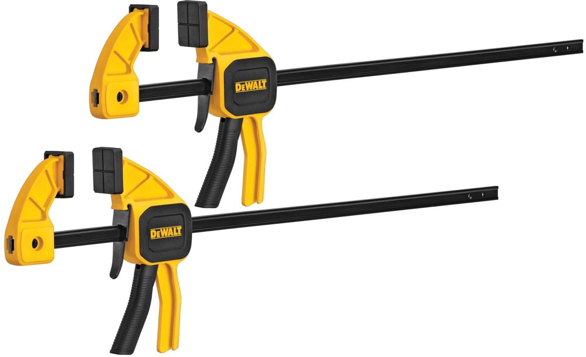 Dewalt - eenhandige houtklem - 300mm - 2-pack - professionele set