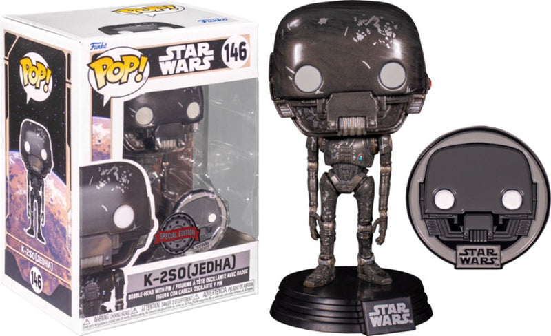 ¡Funko pop! star wars: a través de la galaxia – k-2so jedha con alfiler