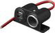 Scatola accendisigari da superficie Proplus con 2 porte USB - 12v 24v - nero - plastica e acciaio