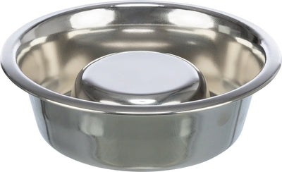 Trixie Food Bowl Dog Dog Lento alimentazione in acciaio inossidabile