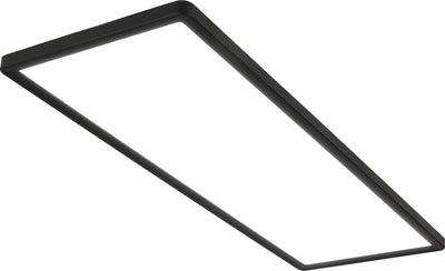Briloner slim - Plafón LED - Lámpara de techo - Panel ultraplano - Luz blanca neutra 4.000 k - 58x20x3cm (LxAnxAl) - Negro
