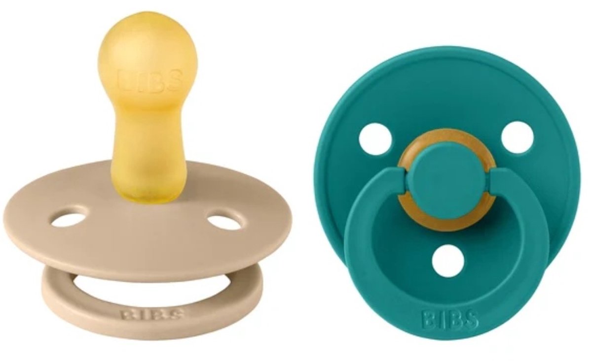 Baberos - tetinas de látex duo taupe scuba - talla 2
