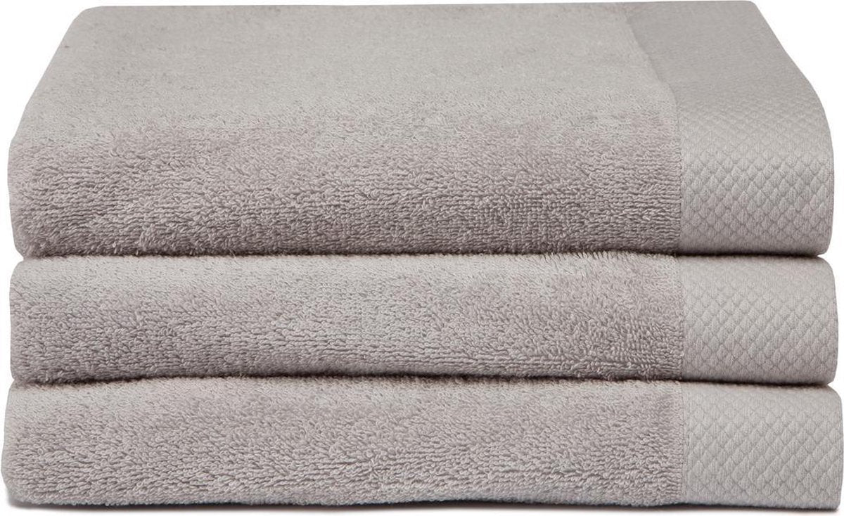 Asciugamano da bagno Seahorse Pure - set da 3 - cotone - super morbido - spugna - 60x110 cm - beige