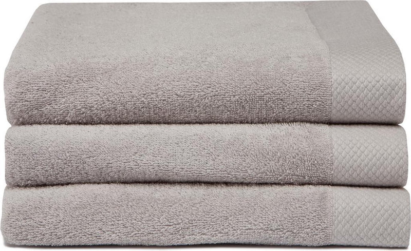 Asciugamano da bagno Seahorse Pure - set da 3 - cotone - super morbido - spugna - 60x110 cm - beige