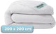 Hush. living hush living - synthetic duvet - all seasons - 200x200 cm - 350 gsm high-quality polyester fiber - with fastening loops - warm and light
