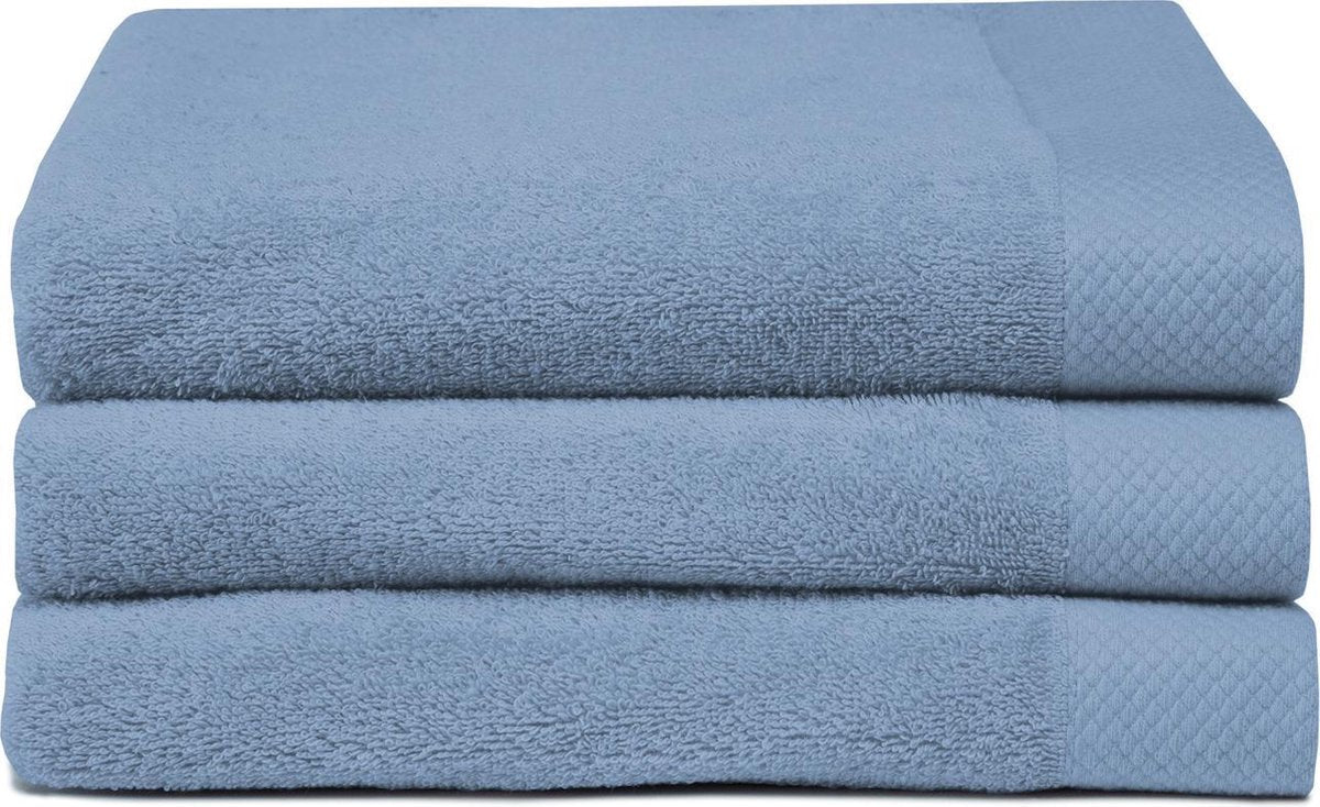 Seahorse pure - toalla - 60x110 cm - juego de 3 - denim