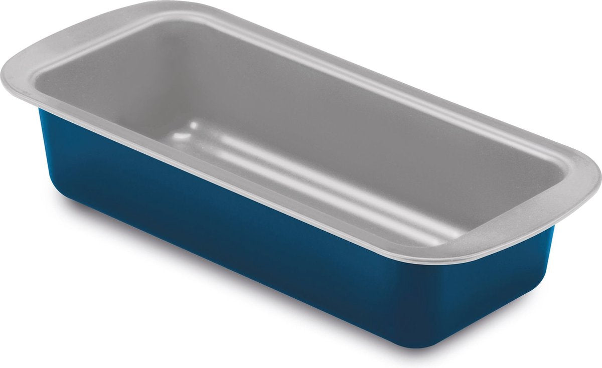 Guardini xbake cakeblik - broodbakblik - taartvorm - cakevorm - bakvorm 25x11 cm - staal - blauw zilver